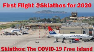 First Charter Flight at Skiathos airport for 2020