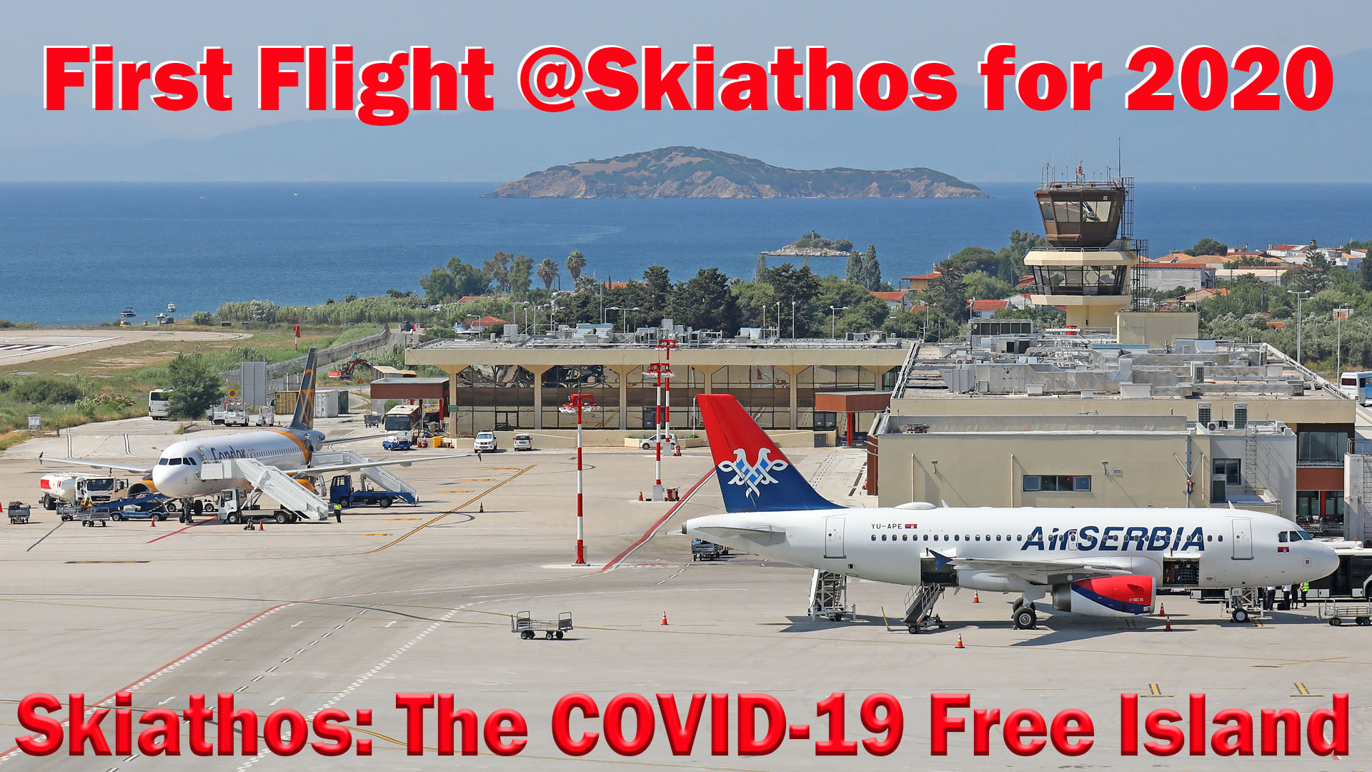 First Charter Flight at Skiathos airport for 2020