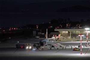First charter flight for 2021 at Skiathos